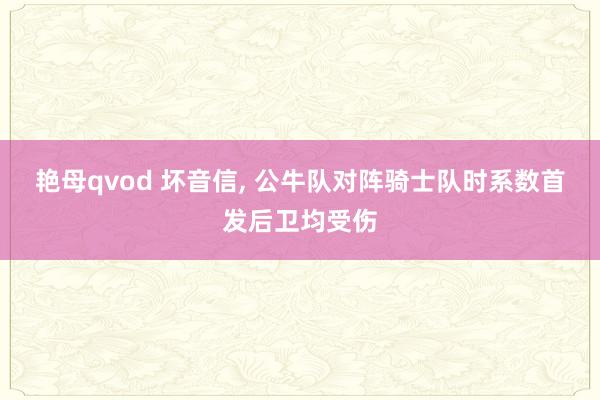 艳母qvod 坏音信， 公牛队对阵骑士队时系数首发后卫均受伤