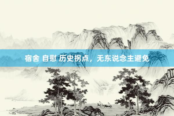 宿舍 自慰 历史拐点，无东说念主避免